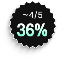 1차 얼리버드 36% 할인 배지