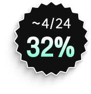 2차 얼리버드 32% 할인 배지